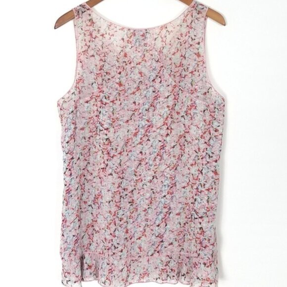 CAbi "Bella" Floral Print Sleeveless Chiffon Blouse - Picture 3 of 16
